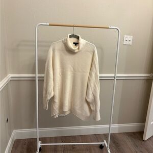J. Crew Size 3X Elegant Cream Turtleneck Sweater